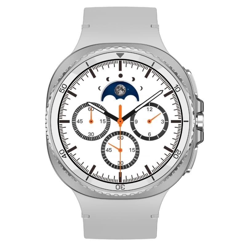 HD8C Blanc - Montre intelligente - vue de face
