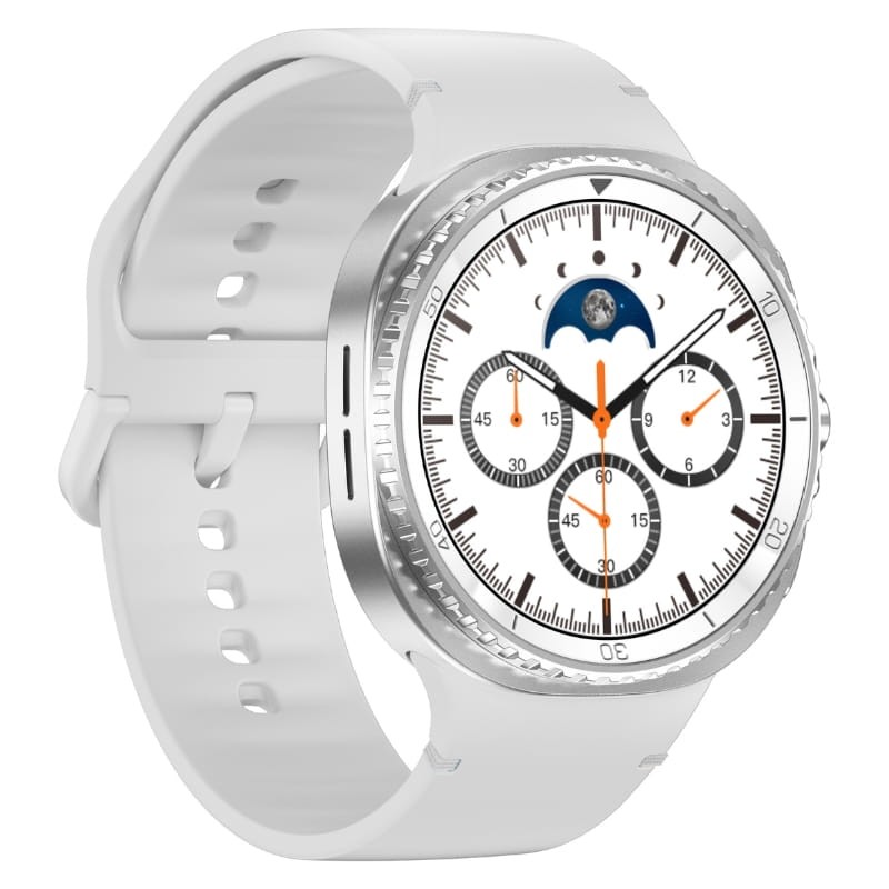 HD8C Blanc - Montre intelligente - vue à 45 degrés