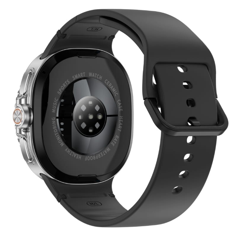 HD8C Noir - Montre intelligente - vue arrière