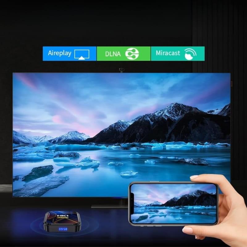 HK1 Rbox K8S RK3528 2GB/16GB Android 13 Negro - Android TV - función Miracast