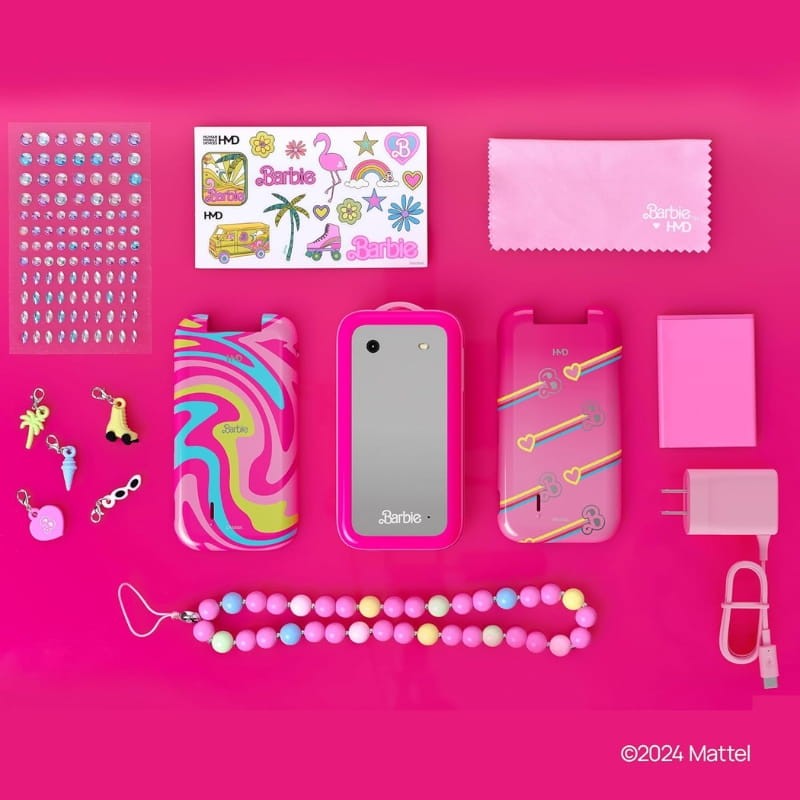HMD Barbie Phone 128MB 4G - contenido de la caja