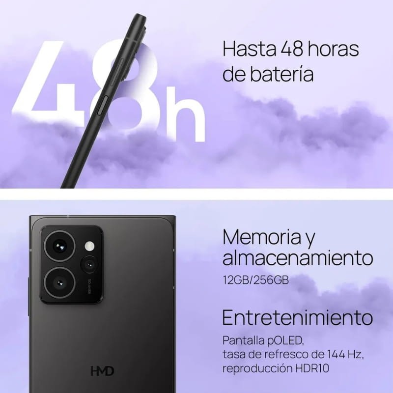 HMD Skyline 5G 12GB/256GB Azul - batería y memoria