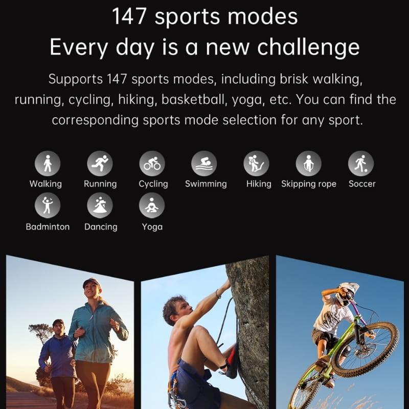 HX-No.1 Verde - Relógio Inteligente - modos desportivos