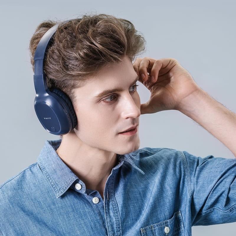 Havit H2590BT PRO Azul - Auriculares Bluetooth - colocación