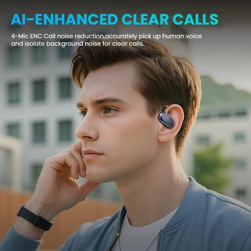 Haylou Earhook 1 TWS Negro - reducción de ruido en llamadas