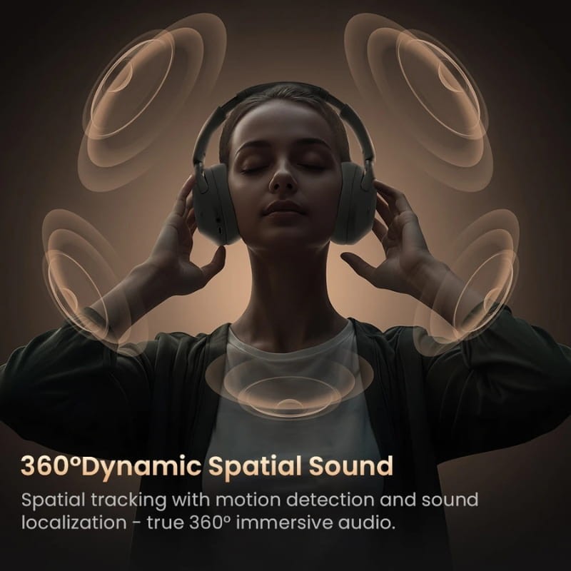 Haylou S40 ANC Bege - áudio espacial 360°