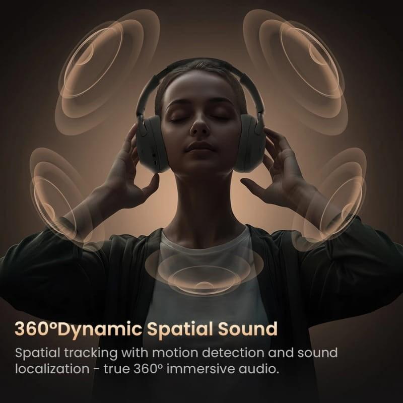 Haylou S40 ANC Bege - áudio espacial 360°