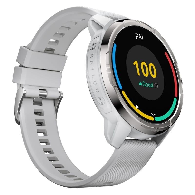 Haylou Solar Ultra Prata - vista a 45 graus