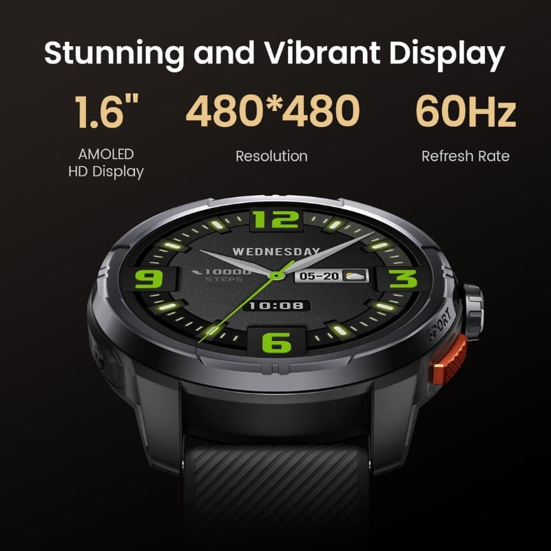 Haylou Solar Ultra Prata - caraterísticas de visualização