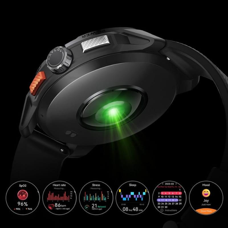 Haylou Solar Ultra Prata - sensor incorporado