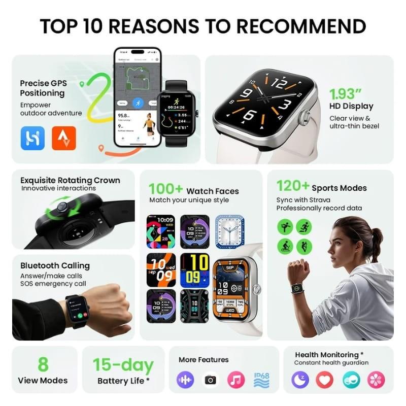 Haylou Watch 4 Branco - funções principais