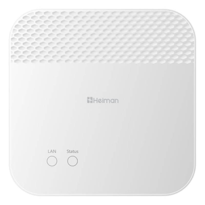 Heiman HS6GW Zigbee/WiFi Branco - Gateway HUB sem fios - Vista frontal