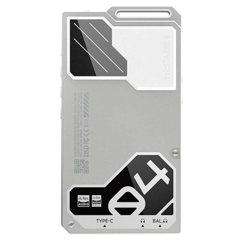 HiBy R4 Plata - Reproductor Hi-Res - vista trasera