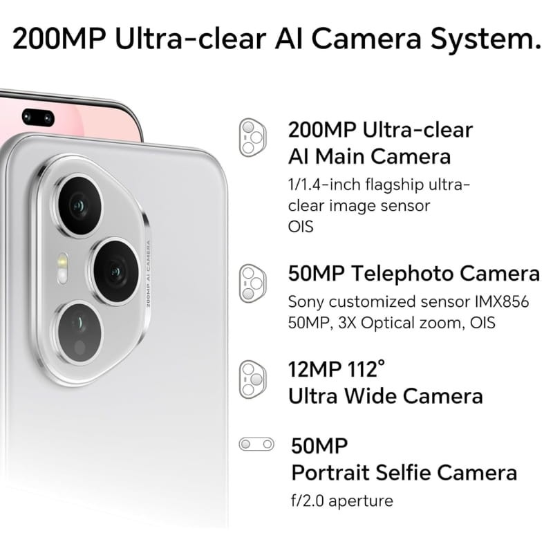 Honor 400 Pro 5G 12GB/512GB Azul - sistema de câmaras