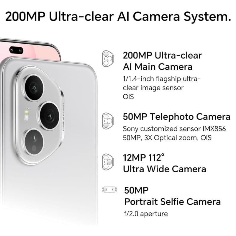 Honor 400 Pro 5G 12GB/512GB Azul - sistema de câmaras