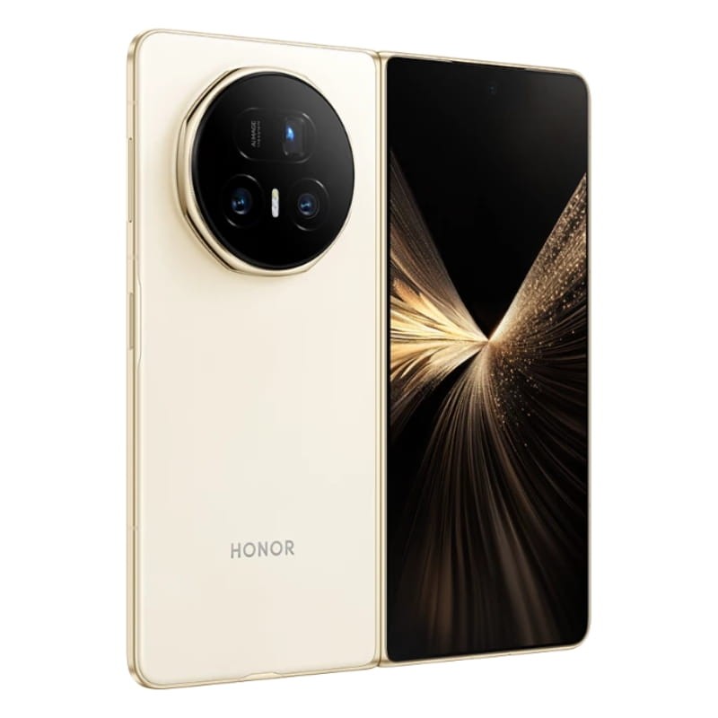 Honor Magic V5 5G 16Go/512Go Blanc Ivoire - vue à 45 degrés