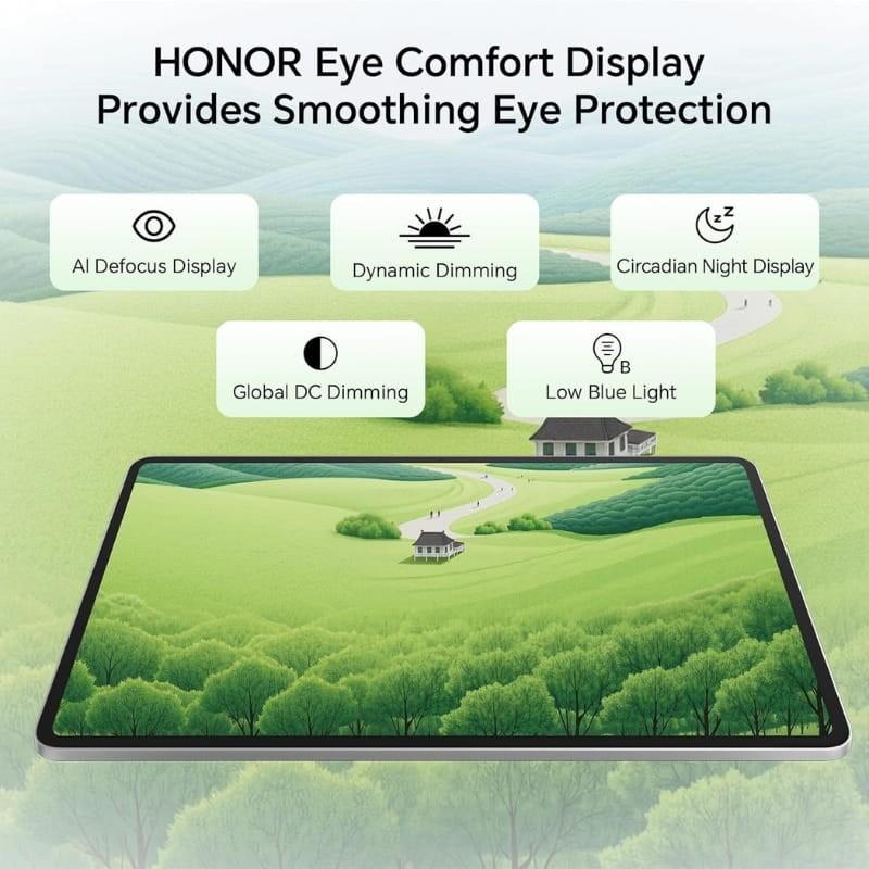 Honor Pad 10 12,1 8Go/256Go WiFi Gris - confort visuel