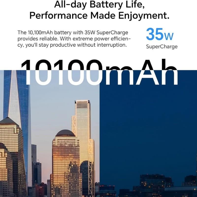 Honor Pad 10 12,1 8Go/256Go WiFi Gris - capacité de la batterie