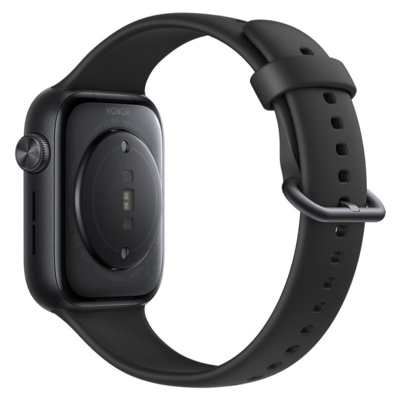 Honor Watch 5 Noir - vue panoramique à 45 degrés