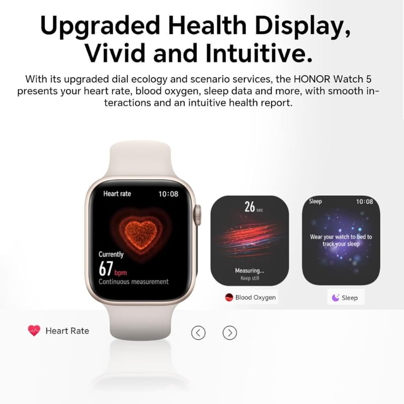 Honor Watch 5 Noir - surveillance de la santé