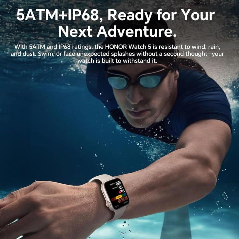 Honor Watch 5 Noir - résistance à l'eau