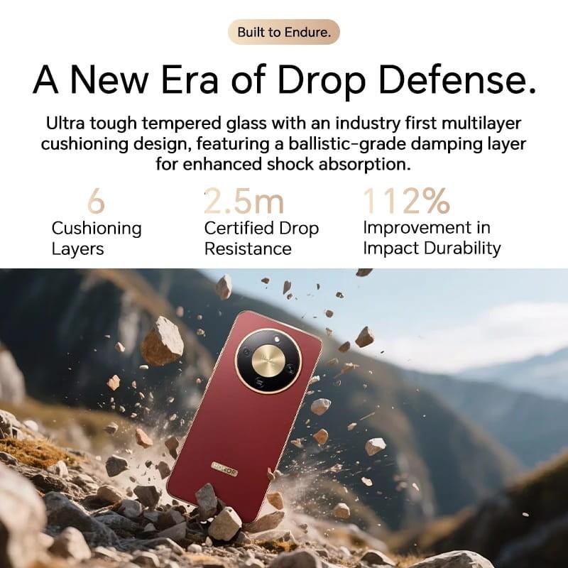 Honor X9D 5G 12GB/256GB Dual SIM Verde - design resistente