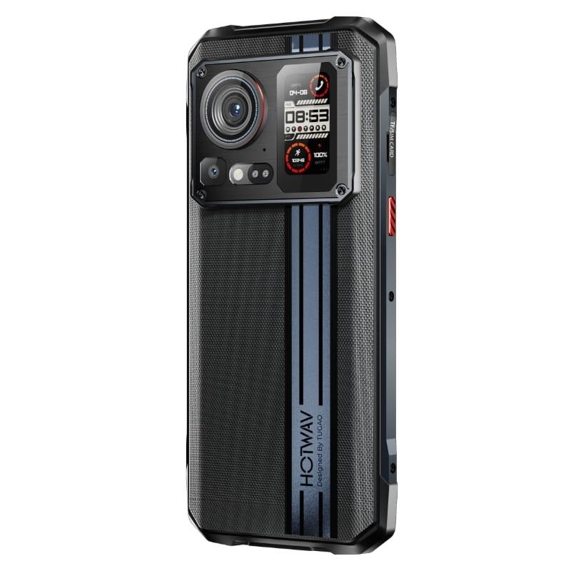 Hotwav Cyber 15 12GB/256GB Negro - Teléfono Móvil Rugged - vista trasera a 45 grados