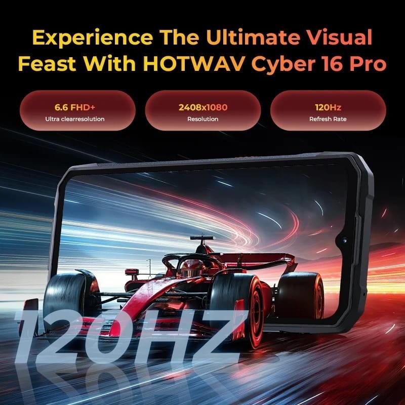 Hotwav Cyber 16 Pro 8GB/512GB Bronze - ecrã