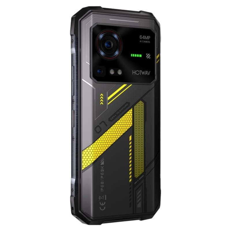 Hotwav Hyper 7 5G 8GB/256GB Amarelo Rugged - vista traseira