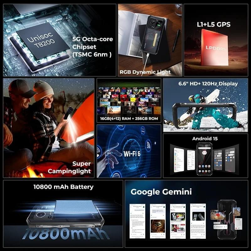 Hotwav Hyper 7s 5G 4GB/256GB Negro - características principales