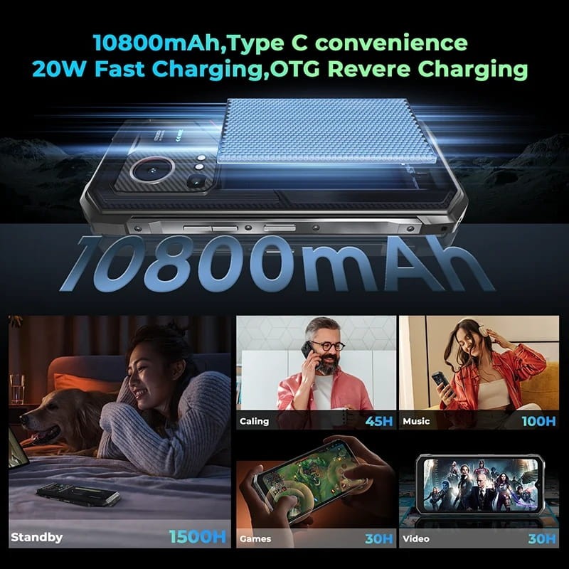 Hotwav Hyper 7s 5G 4GB/256GB Negro - capacidad de la batería