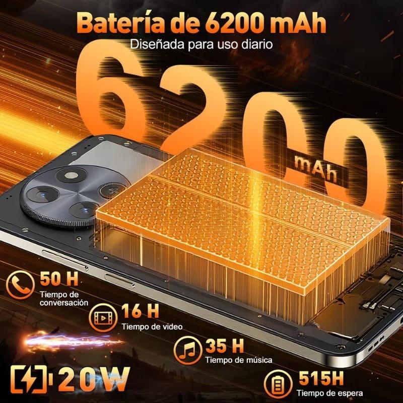 Hotwav Note 18 GT 8GB/256GB Dual SIM Negro - capacidad de la batería