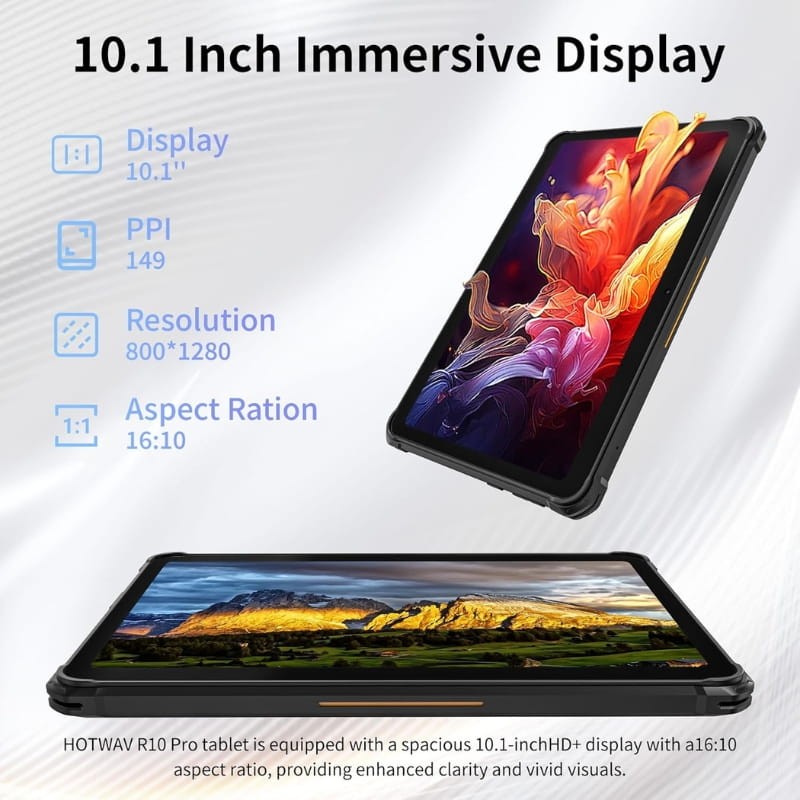 Hotwav R10 Pro 10,1 8GB/256GB WiFi + 4G Negro - características de la pantalla