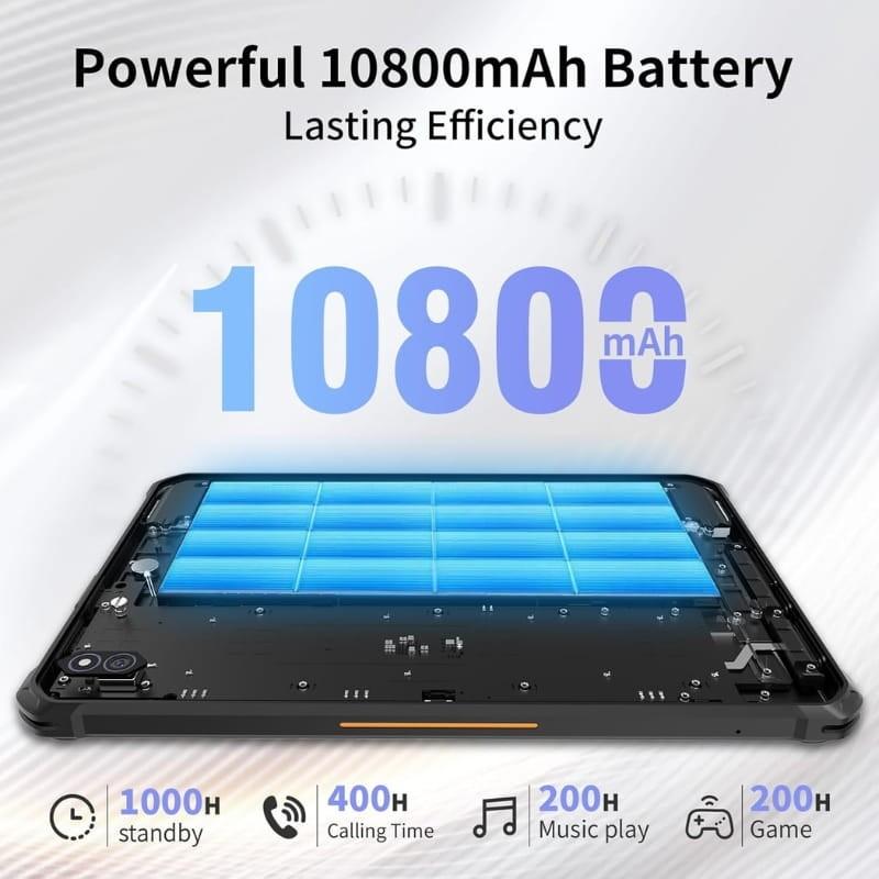 Hotwav R10 Pro 10,1 8GB/256GB WiFi + 4G Negro - capacidad de la batería