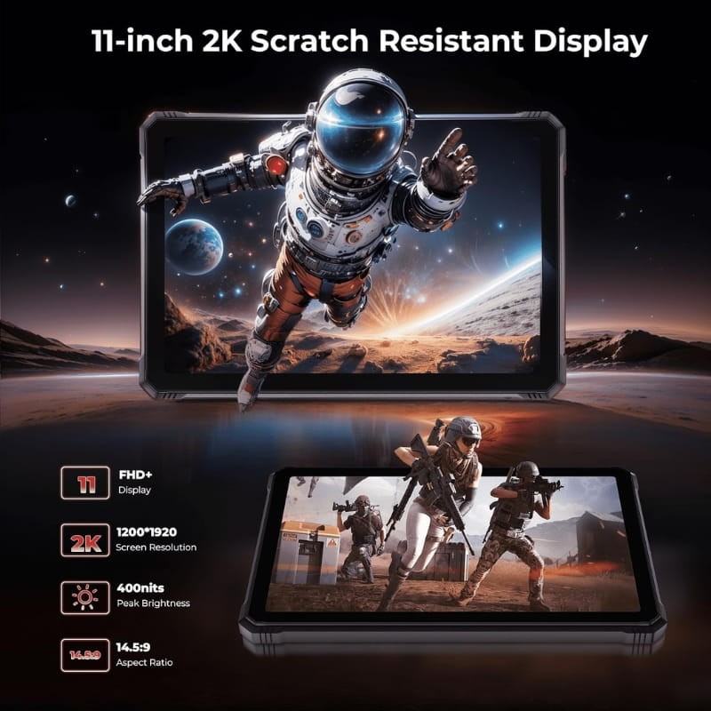 Hotwav R9 Plus 11 8GB/512GB WiFi + 4G Preto - características do ecrã