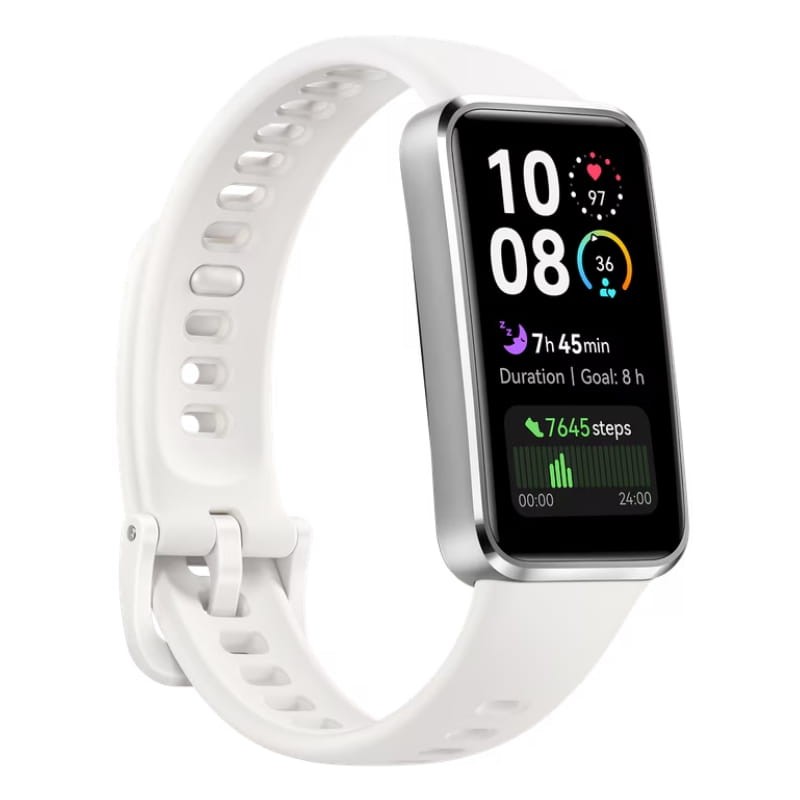 Huawei Band 10 Blanco - Pulsera de Actividad - vista a 45 grados