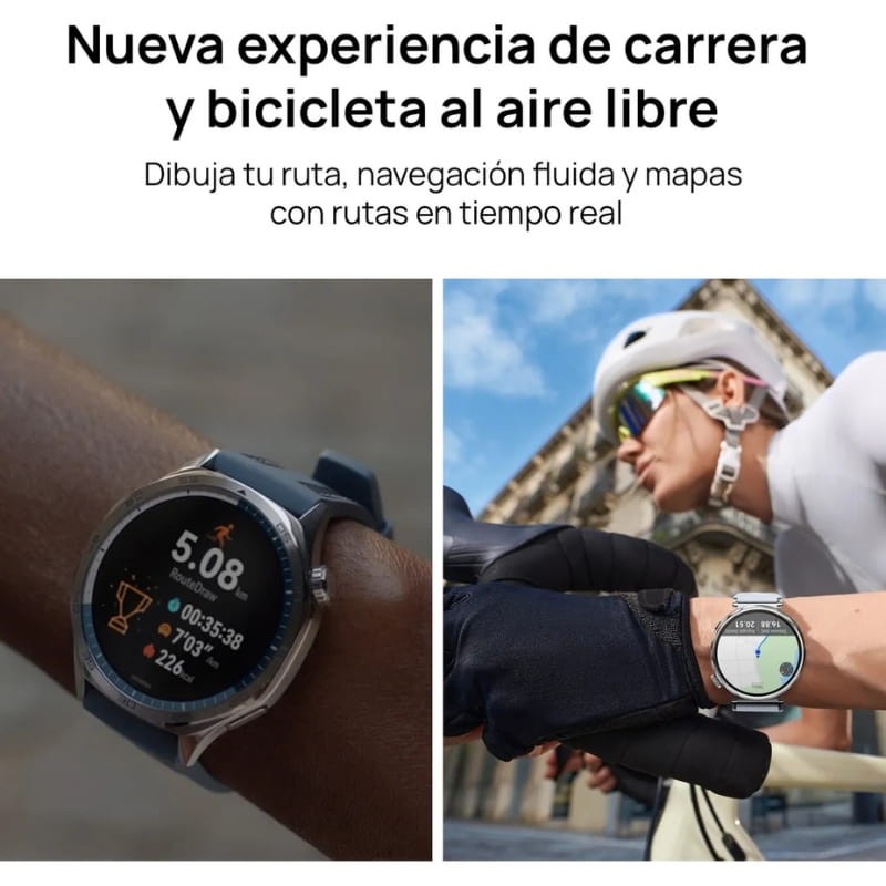 Huawei GT 5 46mm Correa de Cuero Marrón - sistema GPS