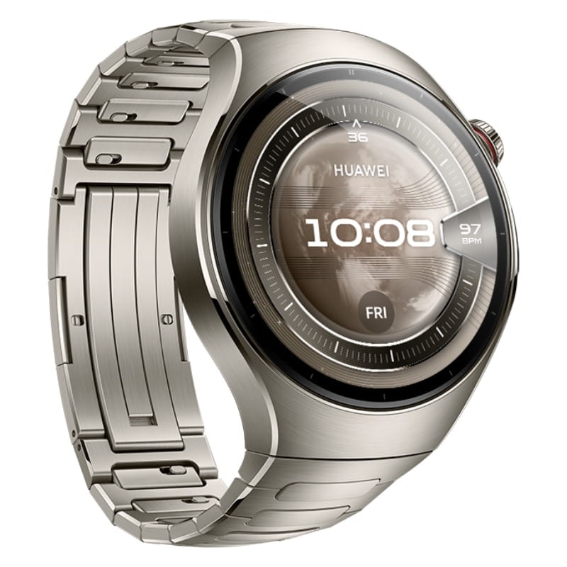 Huawei Watch 5 46 mm Prata - vista a 45 graus