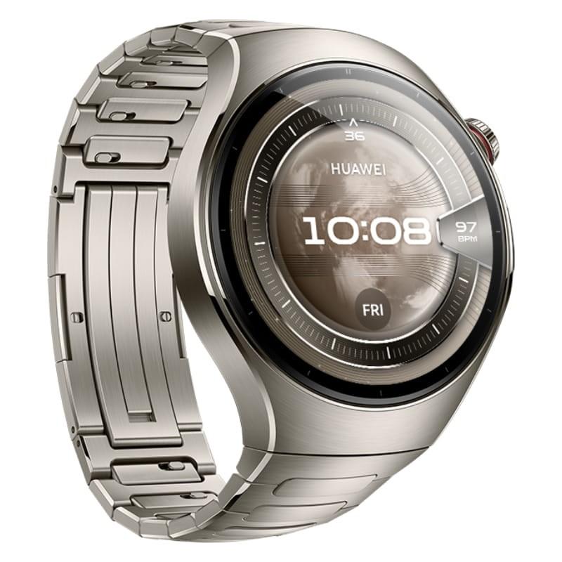 Huawei Watch 5 46 mm Prata - vista a 45 graus