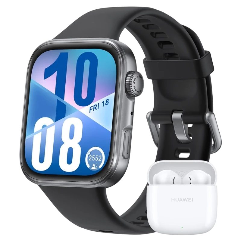 Huawei Watch Fit 4 Preto + FreeBuds SE 2 Branco