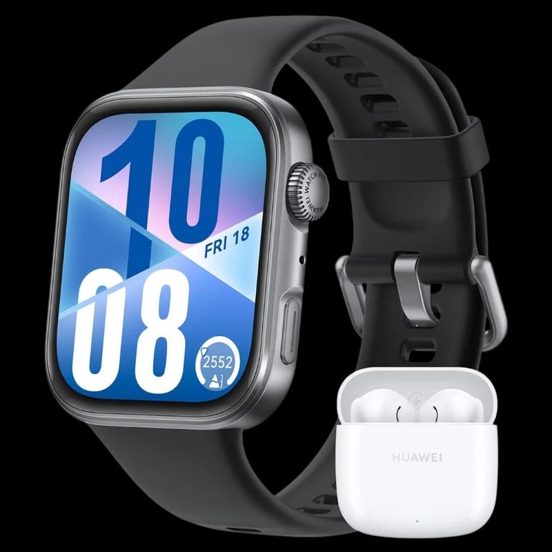 Huawei Watch Fit 4 Preto + FreeBuds SE 2 Branco