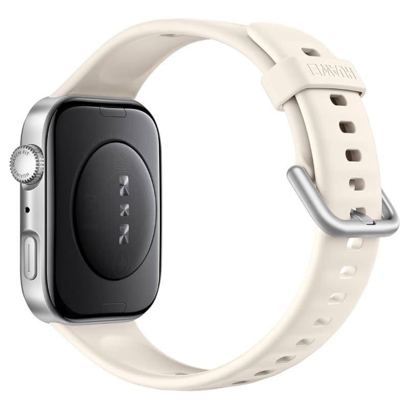 Huawei Watch Fit 4 Branco + FreeBuds SE 2 Branco - vista traseira a 45 graus