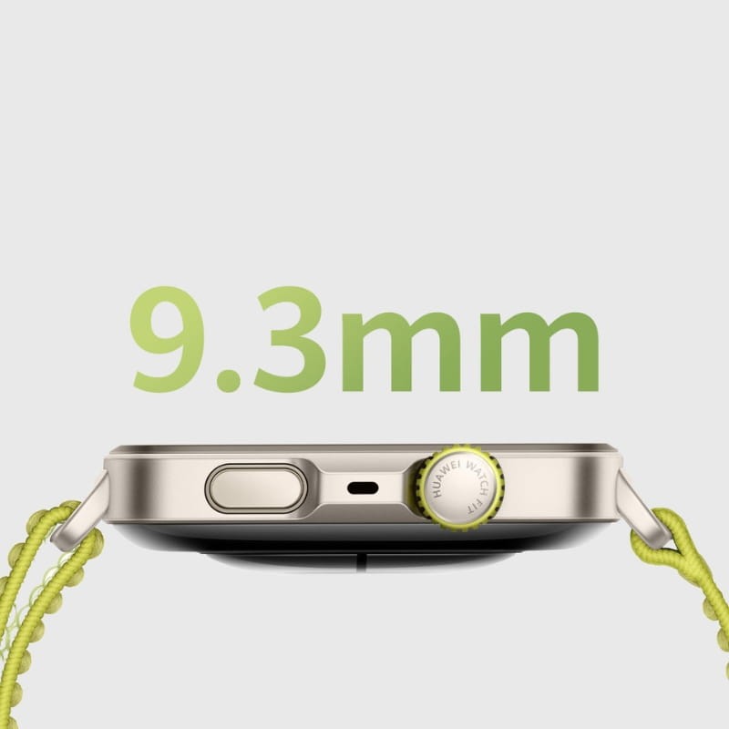 Huawei Watch Fit 4 Pro Noir - épaisseur de la conception