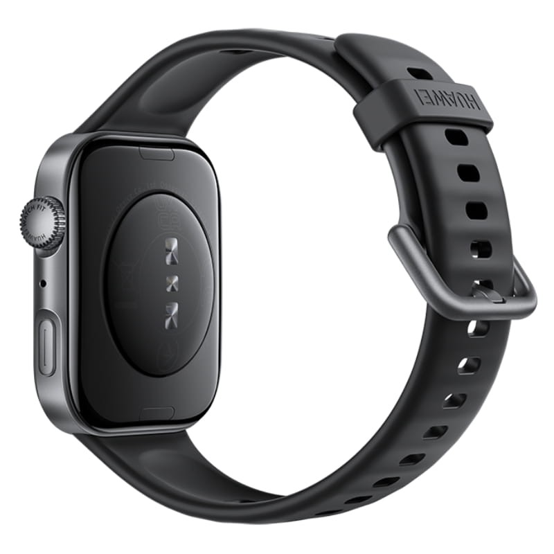 Huawei Watch Fit 4 Preto + FreeBuds SE 2 Branco - vista traseira a 45 graus