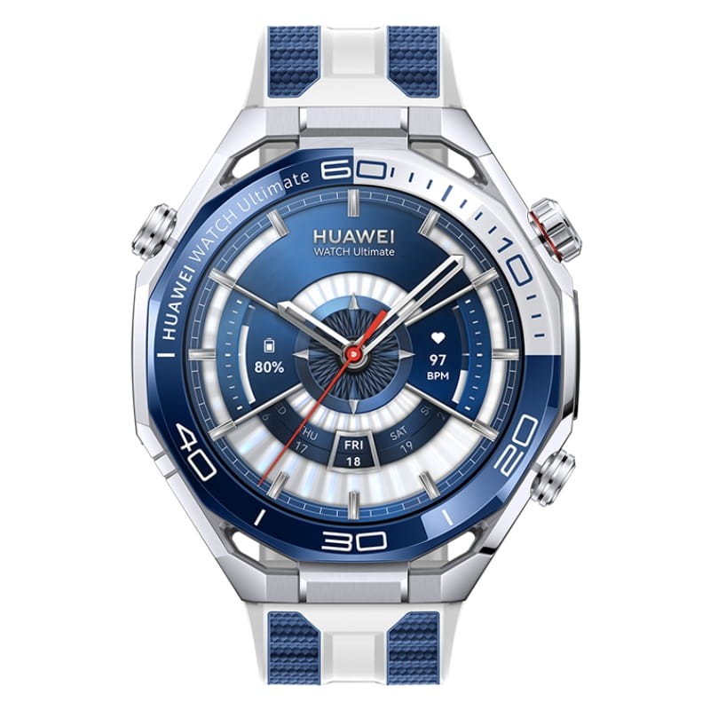 Huawei Watch Ultimate 2 Bleu/Blanc - vue de face