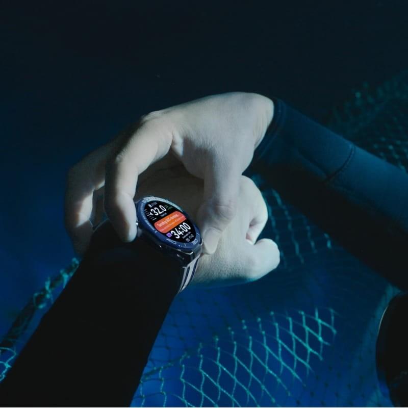 Huawei Watch Ultimate 2 Bleu/Blanc - mode plongée