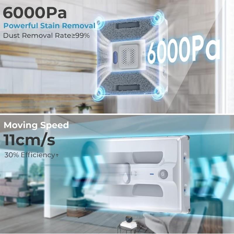 Hutt A1 Blanco - Robot Limpiacristales - potencia y velocidad