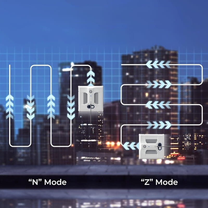 Hutt A1 Blanco - Robot Limpiacristales - modos de movimiento