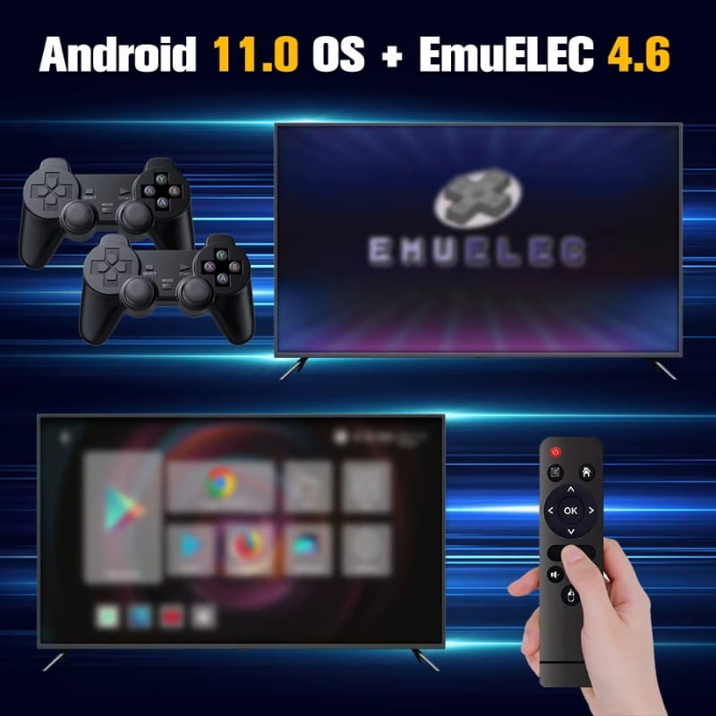 Hyper Base Retro Monster Console 4Go/32Go + carte 64 Go - double système d'exploitation