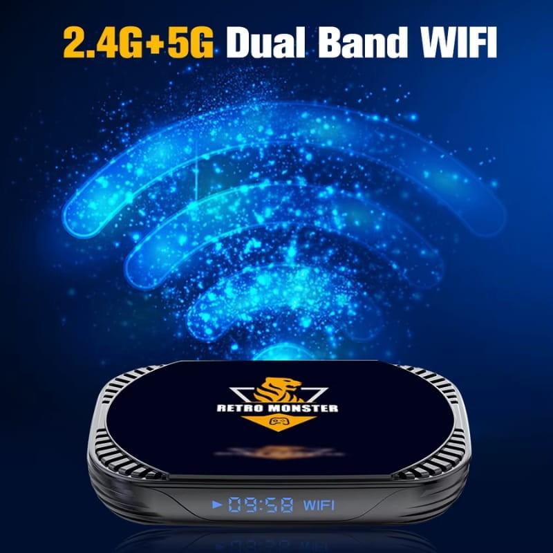 Hyper Base Retro Monster Console 4Go/32Go + carte 64 Go - Connectivité WiFI